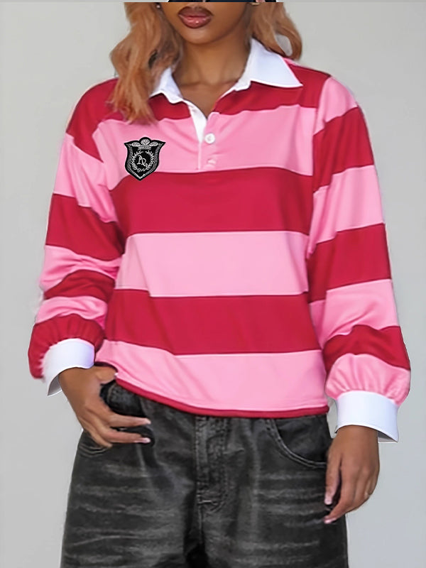 Stripe Polo Top