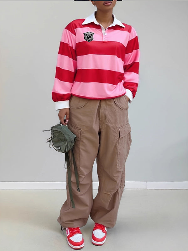 Stripe Polo Top