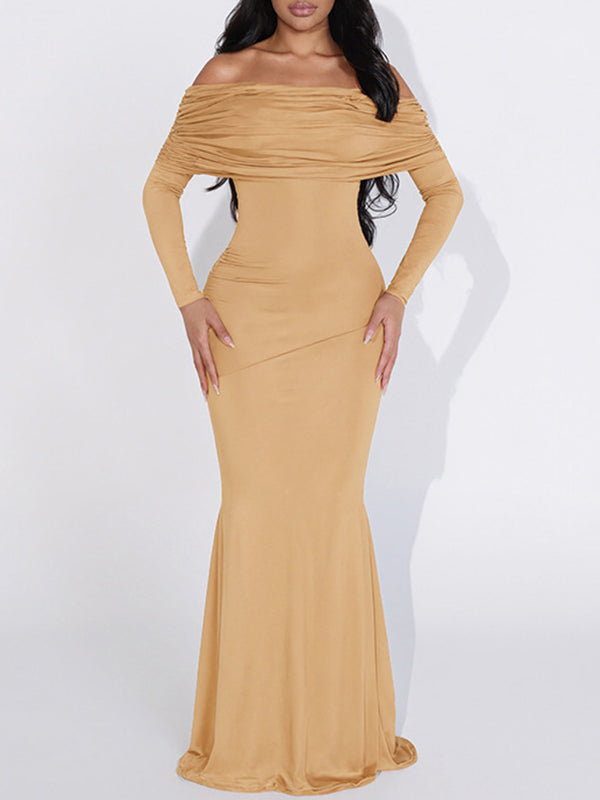 Off-Shoulder Maxi Dress