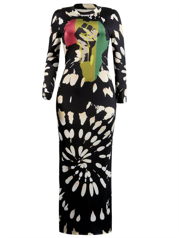 Africa Pride Maxi Dress (1418488742005)