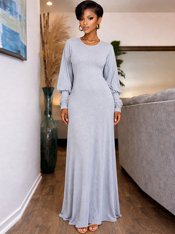 Bishop Sleeve Maxi Dress