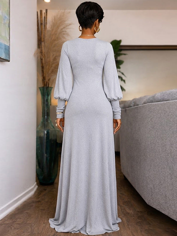 Bishop Sleeve Maxi Dress