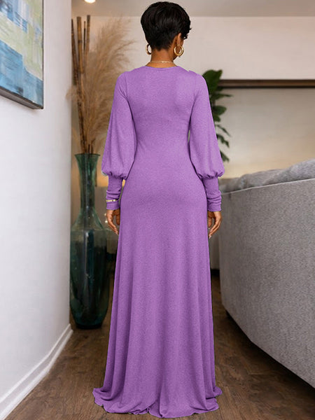 Bishop Sleeve Maxi Dress