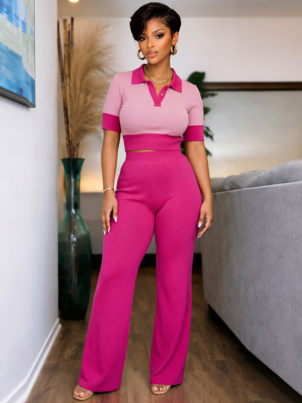 Polo Top & Pants Set