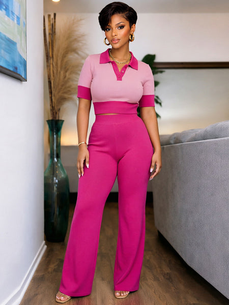 Polo Top & Pants Set