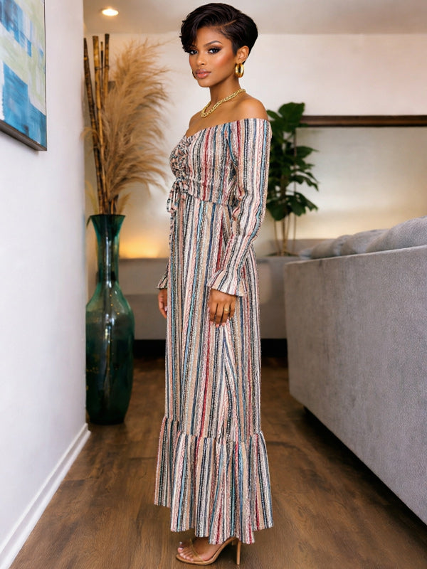 Printed Off-Shoulder Dress