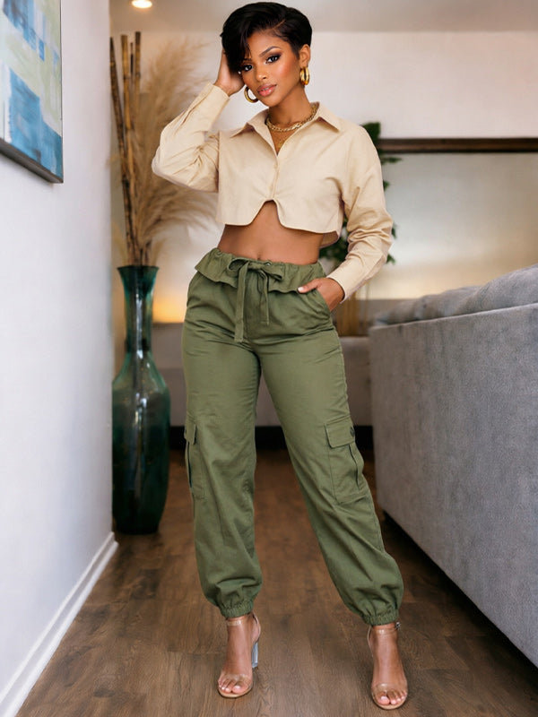 Tied Cargo Pants