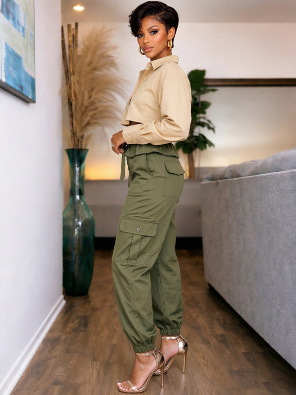Tied Cargo Pants