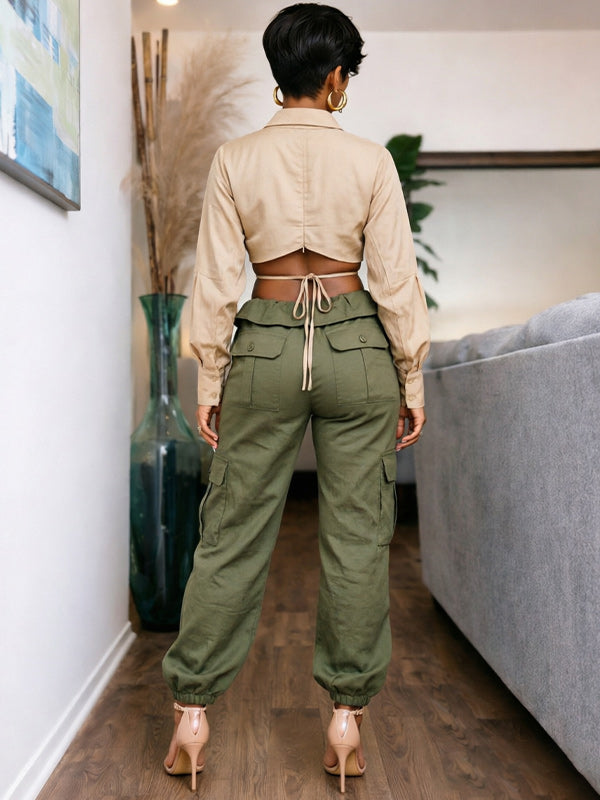 Tied Cargo Pants