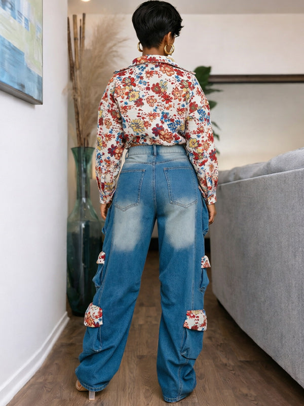 Printed Zip-Front Jacket