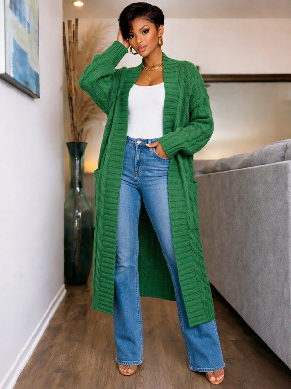 Open-Front Sweater Trench