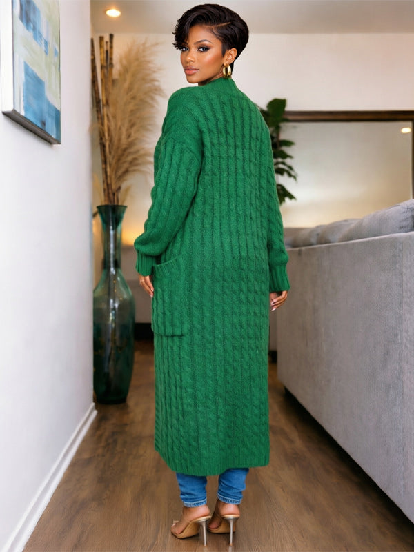 Open-Front Sweater Trench