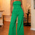 Strapless Wide Leg Jumpsuit - Queenfy