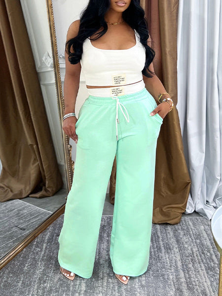 Tank Top & Drawstring Pants Set