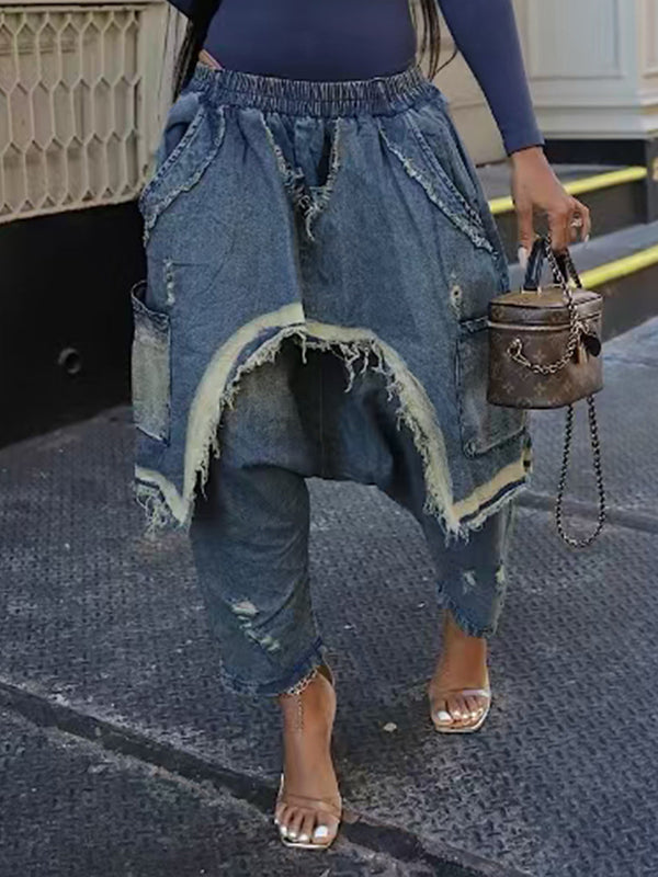 Distressed Harem Jeans
