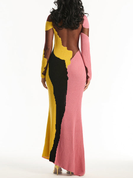 Colorblock Maxi Dress
