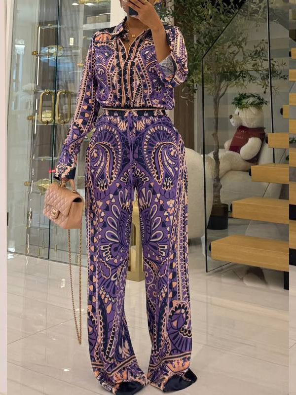 Printed Shirt & Pants Set