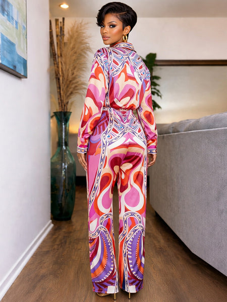 Printed Shirt & Pants Set