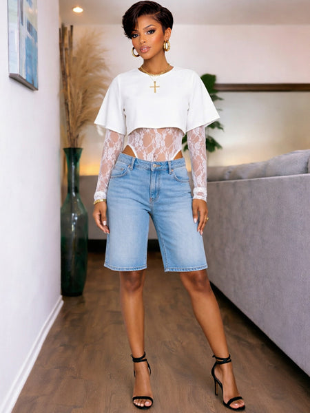 Lace Combo Bodysuit