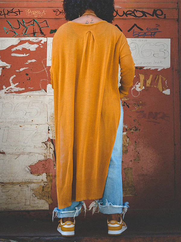 Asymmetric Knit Tunic Top