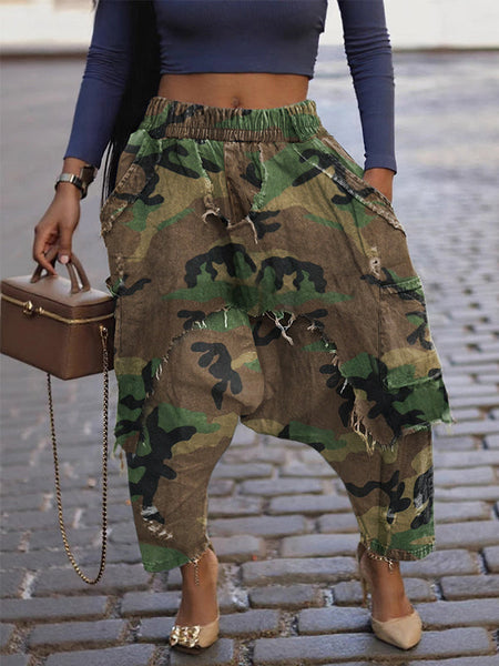 Camo Harem Pants