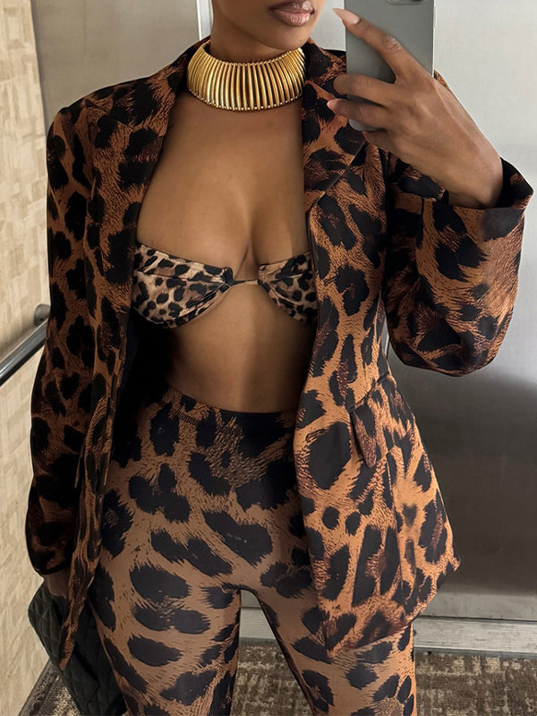 Leopard Blazer