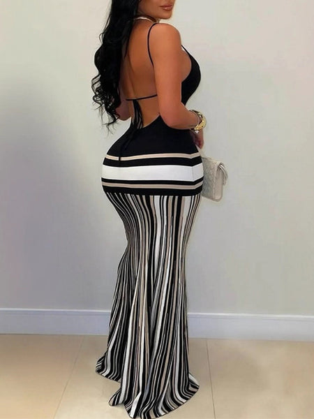 Stripe Cami Maxi Dress