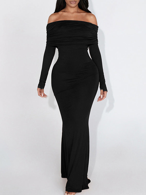 Off-Shoulder Maxi Dress