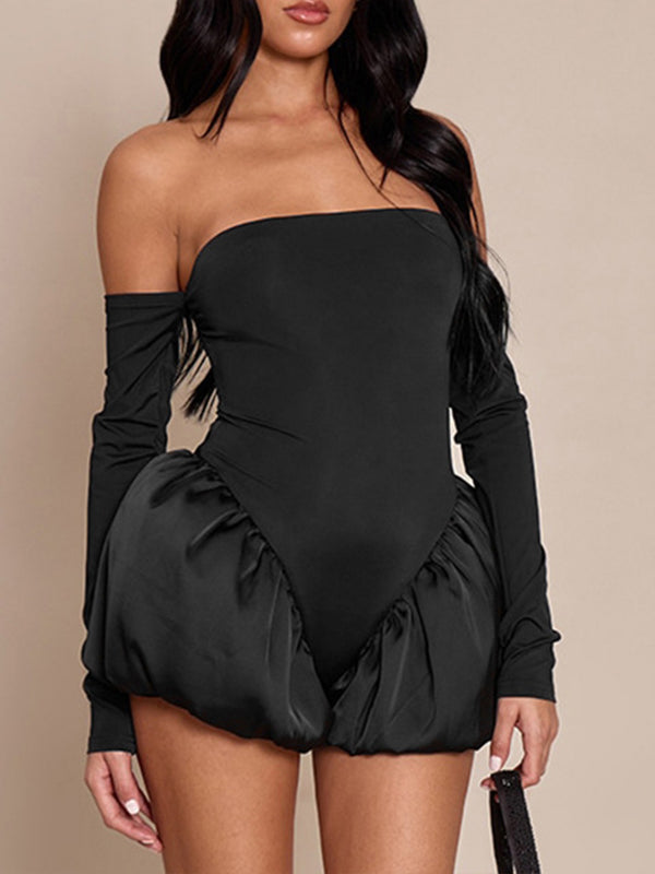 Off-Shoulder Bubble Romper