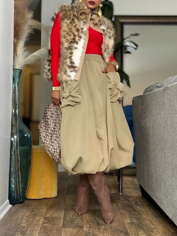 Faux-Fur Zip-Front Vest