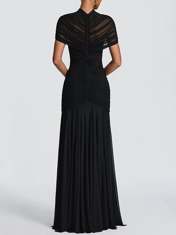 Ruched Cutout Maxi Dress