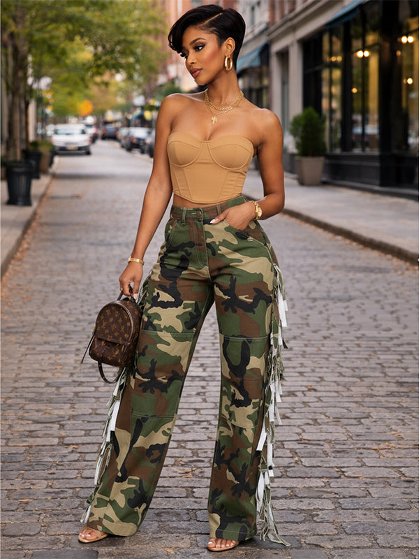 Fringe Camo Pants