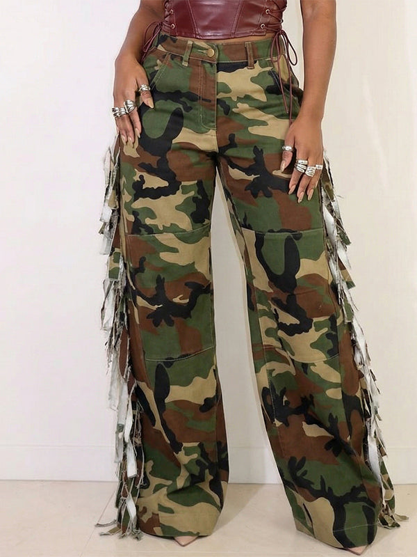 Fringe Camo Pants