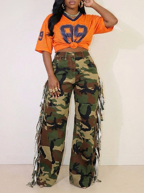 Fringe Camo Pants