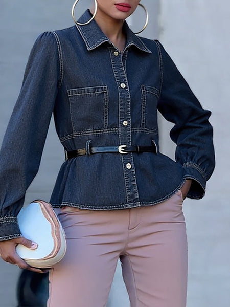 Belted Denim Jacket