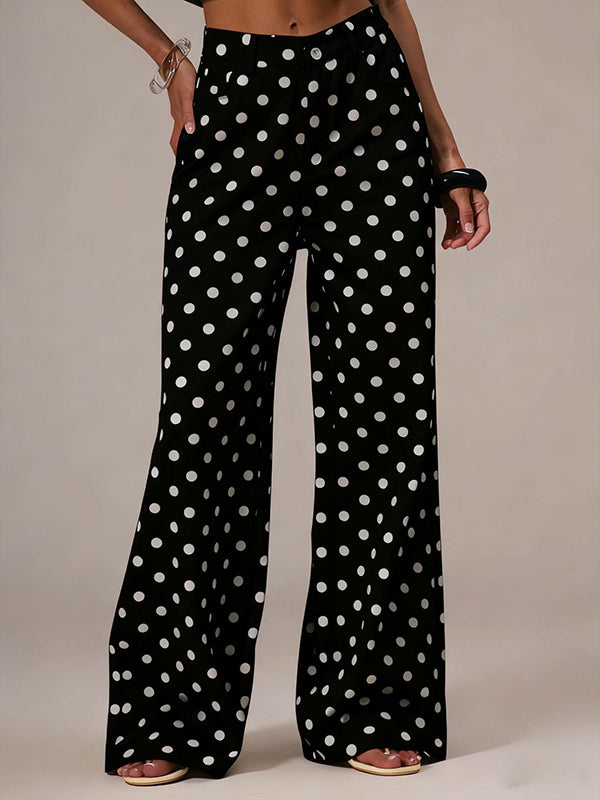 Dot Wide-Leg Jeans