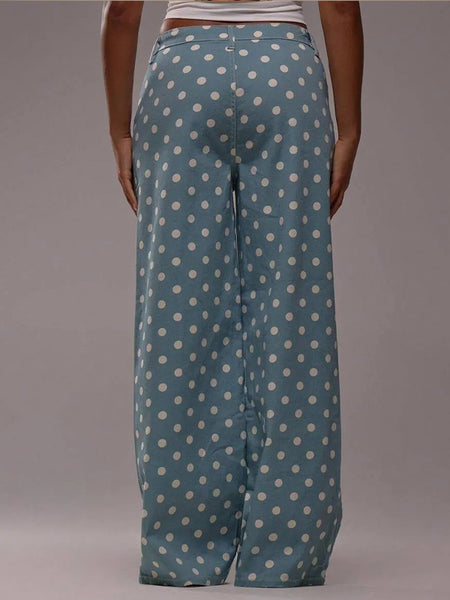 Dot Wide-Leg Jeans