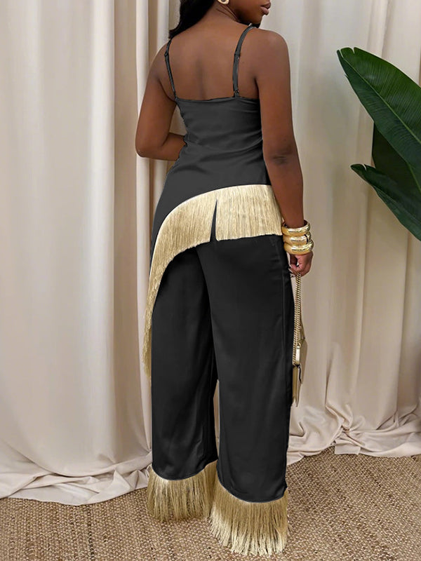Fringe Cami Top & Pants Set
