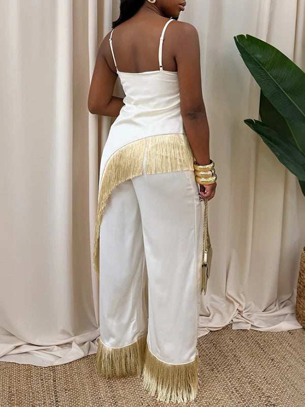Fringe Cami Top & Pants Set