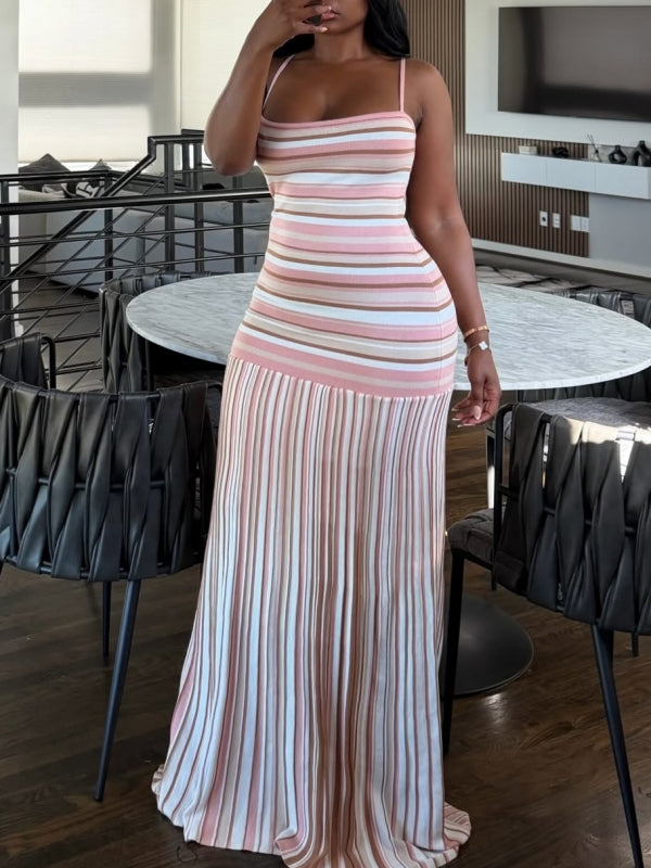 Stripe Cami Maxi Dress