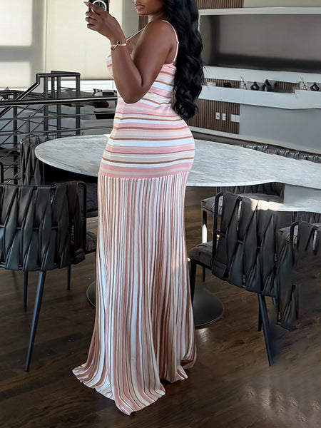 Stripe Cami Maxi Dress