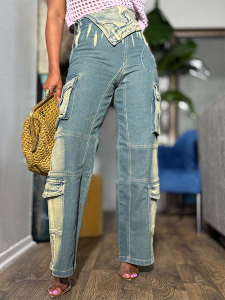 Asymmetric Cargo Jeans