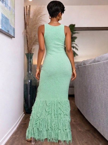 Fringe Sleeveless Dress