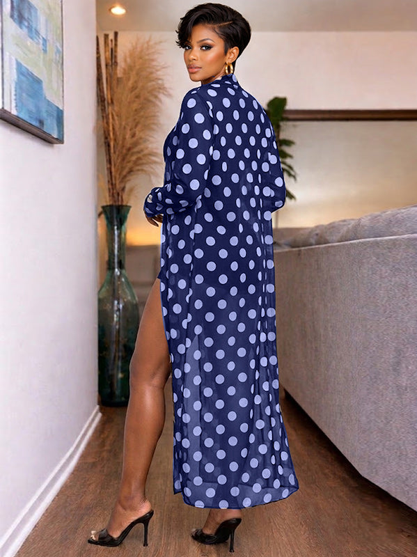 Dot Bodysuit & Cover-up Set