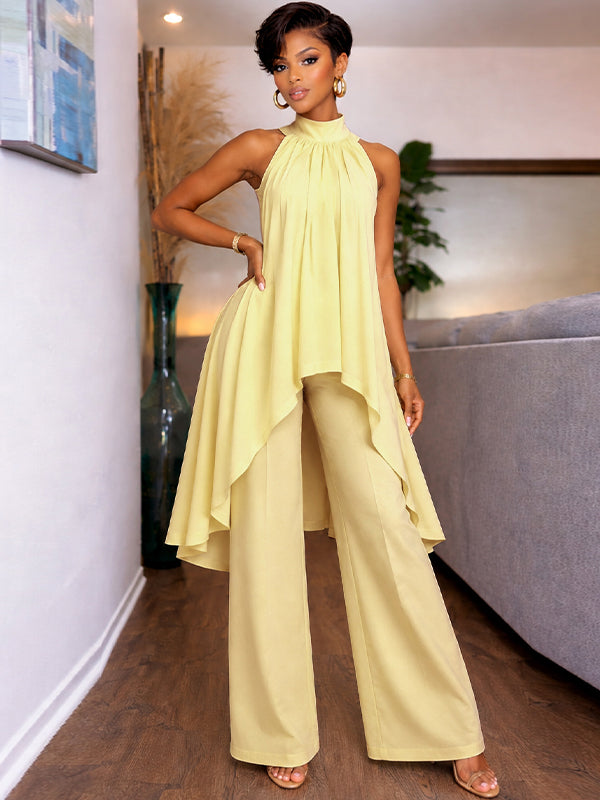 Sleeveless Tunic Top & Pants Set
