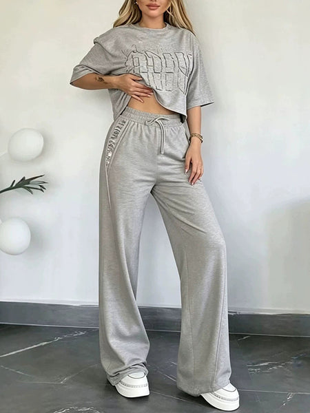 Printed Tee & Pants Set