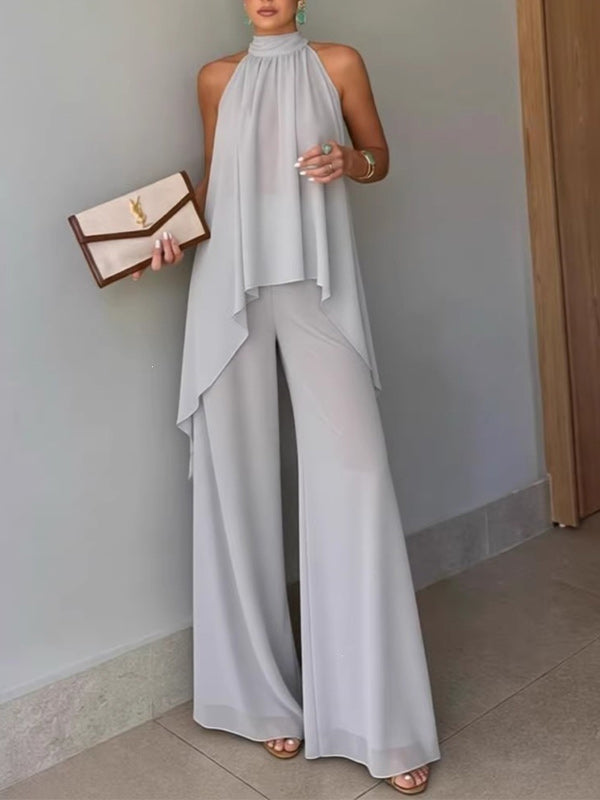 Sleeveless Tunic Top & Pants Set
