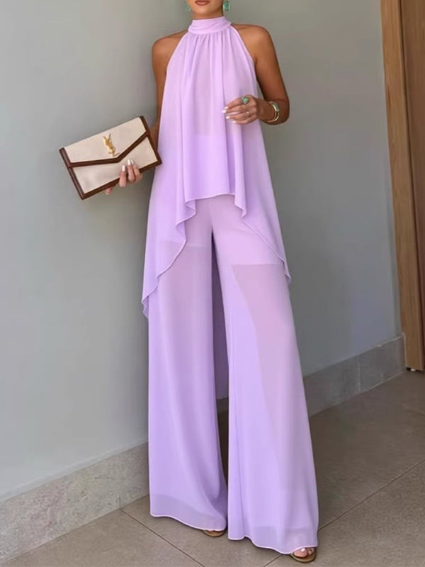 Sleeveless Tunic Top & Pants Set