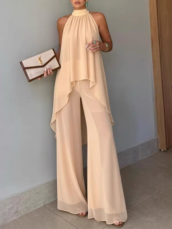 Sleeveless Tunic Top & Pants Set