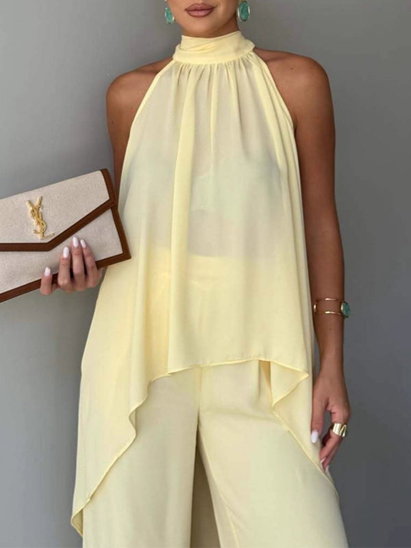 Sleeveless Tunic Top & Pants Set